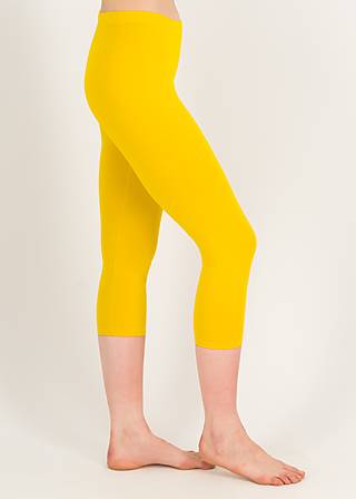 Capri Leggings Cropped Laune Legs, jaune soleil, Leggings, Yellow