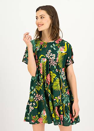 Summer Dress Seeds of Love, peacock garden, Dresses, Green