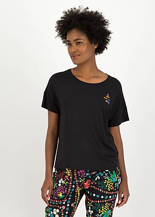 T-Shirt Yoga everywhere, perroquet noir, Shirts, Black