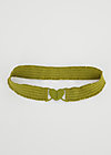 Taillengürtel fantastic elastic, green heart belt, Accessoires, Grün