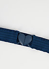 Taillengürtel fantastic elastic, blue heart belt, Accessoires, Blau