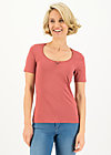 T-Shirt logo balconette tee, just me in rosewood, Shirts, Rosa