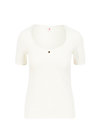 T-Shirt logo balconette tee, just me in white, Shirts, Weiß