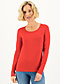 Longsleeve logo round neck langarm welle , just me in red, Shirts, Red