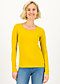Longsleeve logo round neck langarm welle , just me in yellow, Shirts, Yellow
