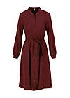 Blusenkleid logo woven dress, winter wine, Kleider, Rot