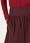 Tellerrock logo woven skirt, winter wine, Röcke, Rot