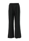logo woven trousers, night nature, Trousers, Black