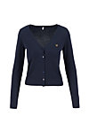 Cardigan save the world, blue solid, Cardigans & lightweight Jackets, Blue