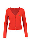 Cardigan save the world, red solid, Cardigans & leichte Jacken, Rot