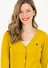 Cardigan save the world, yellow solid, Cardigans & lightweight Jackets, Yellow