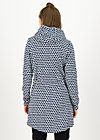 Fleece Jacket cosyshell hooded long, sunny seaside, Jackets & Coats, Blue