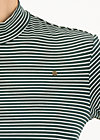 Longsleeve lonely lips turtle , deep forest stripes, Shirts, Green