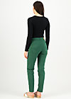Low Rise Trousers Mid Waist Slim, formal garden, Trousers, Green