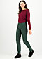 Hipsters mid waist slim 5-pocket, forest green , Trousers, Green