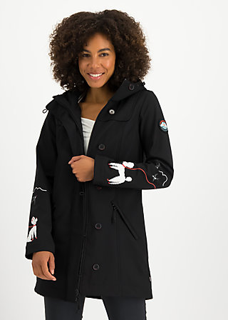 Softshelljacket Wild Weather, trusty poodle, Jackets & Coats, Black