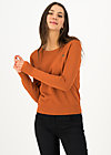 Knitted Jumper chic mystique, brown classic, Brown