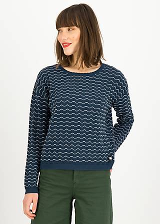Knitted Jumper Chic Promenade, feel free wave, Jumpers & Sweaters, Blue