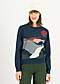 Strickpullover Cosy Storyteller, escape into the mountains, Pullover & Sweatshirts, Blau