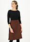 Winter Skirt daily poetry, ruby red, Skirts, Black