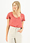 Summer blouse Feed the Birds, spirit of shanti, Blouses & Tunics, Red