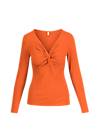 Longsleeve Hot Knot Lacy, orange leaves, Shirts, Orange