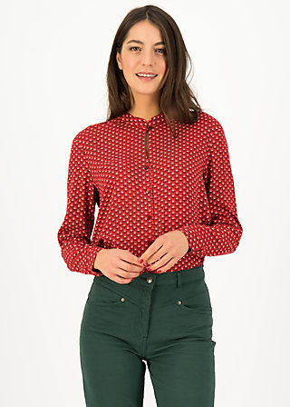 Viscose Blouse hupp die welle, win win, Blouses & Tunics, Red
