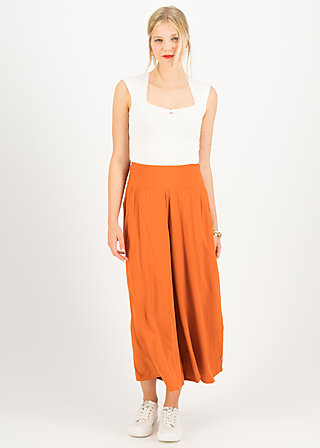 Culotte In Full Bloom, golden nectar, Trousers, Brown
