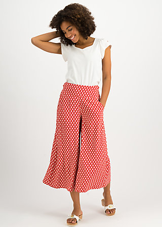 Culottes In Full Bloom, spirit of shanti, Trousers, Red