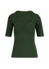 T-Shirt Let Romance Rule, dark wood green, Shirts, Green