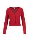 Cardigan save the world, red apple pie, Cardigans & lightweight Jackets, Red