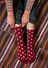 Baumwollsocken sensational steps, red retro, Socken, Rot