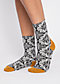 Cotton Socks sensational steps, crazy carpet, Socks, Black