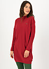 Knitted Dress straight n easy turtle, red classic, Dresses, Red