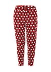 Jogging Pants casual everyday, rolling ruschka, Trousers, Red