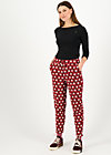 Jogging Pants casual everyday, rolling ruschka, Trousers, Red