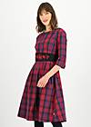 Cotton Dress Folks Heritage, enchanted trucker check, Dresses, Red