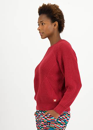 Knitted Jumper Highway to Heaven, fruits rouge, Jumpers & Sweaters, Red