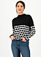 Strickpullover long turtle, knit black apple, Pullover & Sweatshirts, Schwarz