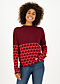 Knitted Jumper long turtle, knit red apple, Jumpers & Sweaters, Red