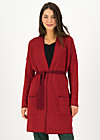 Long Cardigan rendez-vous with myself, red plume, Cardigans & lightweight Jackets, Red