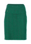 Pencil Skirt straight pencil, green zig zag, Skirts, Green