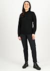 Pullover Dramatic Turtle, beeing lit black, Pullover & Sweatshirts, Schwarz