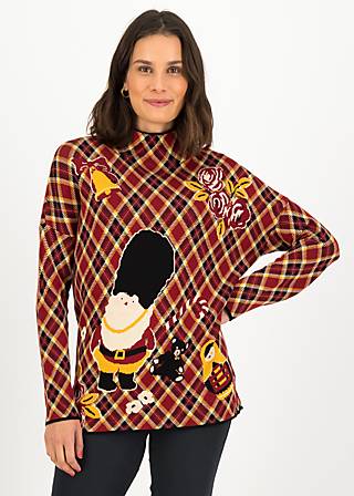 Oversize-Pullover merry britmas, britmax checky, Pullover & Sweatshirts, Rot