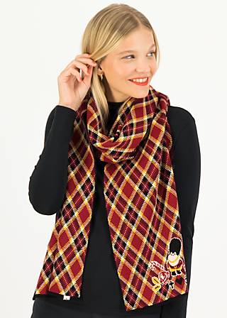 Knitted Scarf sweet cheat tales, britmax checky, Accessoires, Red