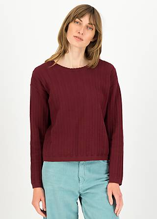 Strickpullover Chic Promenade, dancing on the wave, Pullover & Sweatshirts, Rot