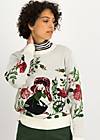 Knitted Jumper Cosy Storyteller, rose garden, Jumpers & Sweaters, White