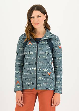 Fleece Jacket Cosyshell Turtle, love, peace, harmony, Jackets & Coats, Blue