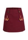 Mini Skirt Pockets Full of Stories, dusk red, Skirts, Red