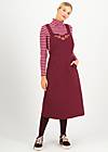 Midi Dress Power Pinafore, dusk red, Dresses, Red